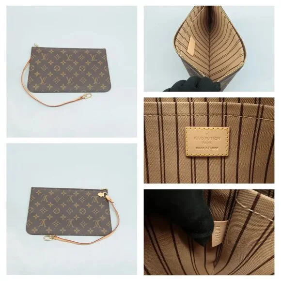 100% Authentic Louis Vuitton Neverfull MM Brown W/P Monogram Canvas Shoulder Bag - Picture 11 of 12